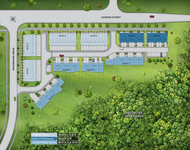 Community Site plan – Fresh Urban Towns